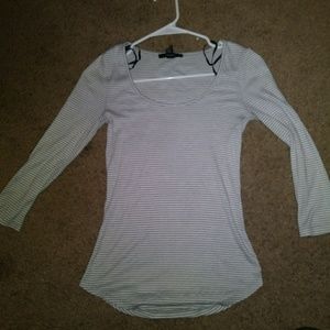 Striped midi tee shirt